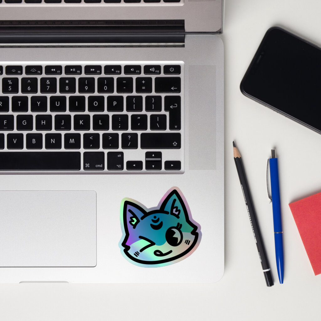 Hachi Wink Single Sticker (Holo Edition)