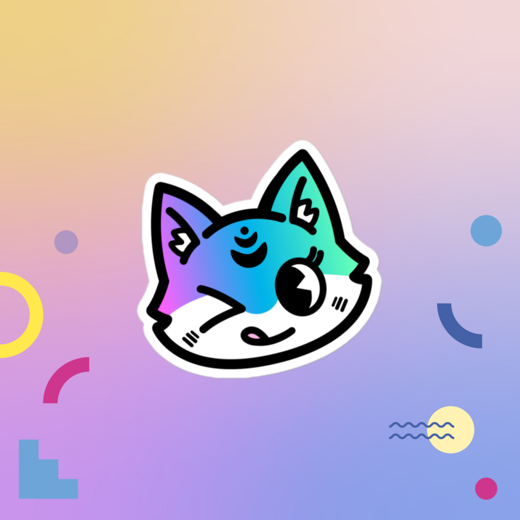 Hachi Wink Single Sticker